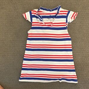 Classic Prep Striped Short Sleeve Tee - Red, Blue, White